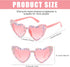 Etercycle Bride Sunglasses, Heart Sunglasses for Bachelorette Party, Fashion Rhinestone Pink Sunglasses For Bride to Be Gift...
