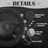 10 Pcs Bling Car Accessories Set for Women Girl Rhinestones Leather Accessories Bling Steering Wheel Cover Armrest Cover Gear Shift Cover Seat Bel...