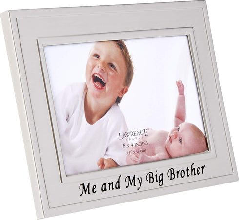 Lawrence Frames Big Brother Silver Plated 6x4 Picture Frame - Me And My Big Brother Design...
