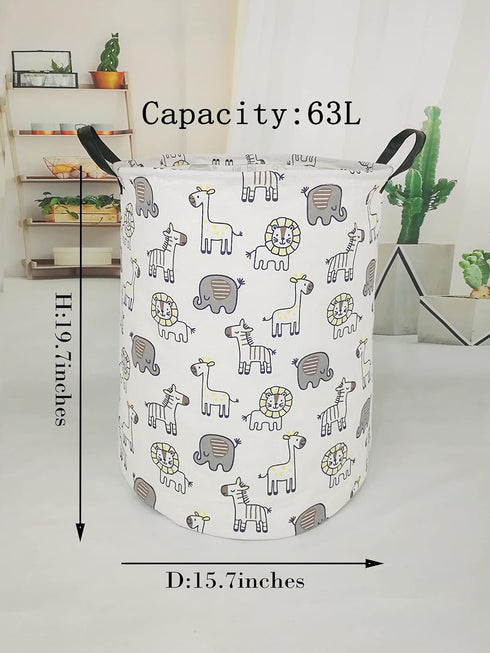 Kids Hamper Baby Storage Bins Gift Toy Box Organizer Nursery Waterproof Laundry Basket Large Canvas Collapsible Chest for Boys Girls Bedroom Close...