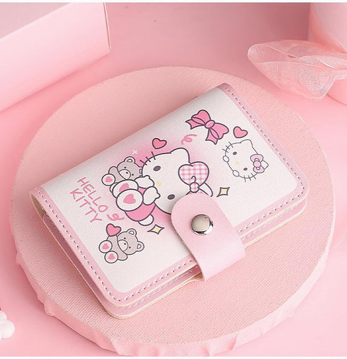 Credit Card Holder for Women and Girl, 2Pce Cute Mini Thin Leather ID Card Holder Soft PU Leather Credit Card Organizer with 20 Card Slots...