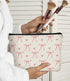 Pink Coquette Bow Aesthetic Makeup Cosmetic Bag, Cute Makeup Bag, Trendy Preppy Makeup Bag, Preppy Stuff, Coquette Stuff, Preppy Gifts, Cute Makeu...