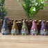 Gnomes Ornament Resin Statues Mini Dwarf Figurine for Desk Outdoor Garden Patio Porch Lawn Home Decor Sculpture (Orange)...