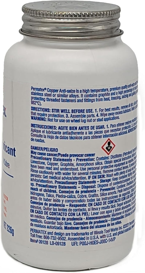 Permatex 09128 Copper Anti-Seize Lubricant, 8 oz....