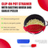 Clip On Kitchen Food Strainer for Spaghetti, Meat, Pasta, & Ground Beef Grease, Colander & Sieve Snaps or Clips Onto Bowls, Pots & Pans Includes S...