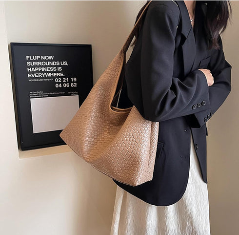 2024 Leather Tote Bag for Women Top-handle Shoulder Bag, Hobo Bags Large Capacity Soft Vegan Crossbody Handbag Underarm...