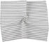 Plain Striped Cotton Linen Blended Dinner Cloth Napkins - Set of 12 (40 x 30 cm) - for Events & Home Use (Grey)...