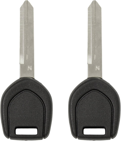 Keyless2Go Replacement for New Uncut Transponder Ignition Car Key MIT13-PT (2 Pack)...