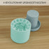 2 Pack Cylinder Ice Cube Mold Ice Trays, Silicone Ice Bucket, Portable Ice Cube Maker, Press-Type Easy-Release Ice Cup (Blue)...