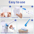 Disposable Toilet Brush with 40PCS Refills, Wall Mounted Compact Bathroom Bowl Wand Cleaning System Long Handle with Storage Caddy...