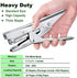 ONDY Plier Stapler Heavy Duty Office Stapler Hand Held 20-Sheet Stapler Papers Stapling Machine with 1000 Staples and Staple Remover Tool, Silver...