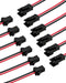 JST SM Connector 40 Pack, VANDESAIL SM 2Pin Jack Plug Male to Female Wire Connector Adapter Electrical Cable for LED Light Strip 20 Pairs 10CM (JS...