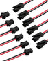 JST SM Connector 40 Pack, VANDESAIL SM 2Pin Jack Plug Male to Female Wire Connector Adapter Electrical Cable for LED Light Strip 20 Pairs 10CM (JS...