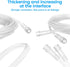 Oxygen Tubing - Extension High Flow Oxygen Tubing Transparent Crush Resistant Oxygen Extension Tube with Connectors - 5 Foot - Pack of 3 Tubes...