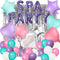 42 Pcs Spa Party Decorations Balloons Spa Theme Birthday Party Supplies Lipstick Cosmetics Balloons for Girls Spa Day Makeup Party (purple)...