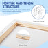 FUMILE Stretched Canvas for Painting, Canvases for Painting Multi 4 Pack 5x7,8x10 (2 of Each), Cotton Primed Acid Free Blank Canvases for Painting...