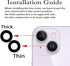 Dogxiong 2pcs/Set Rear Back Camera Glass Lens Replacement for iPhone 14 for iPhone 14 Plus Glass Camera Lens Covers Replacement with Adhesive Prei...