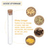 PATIKIL 9ml Plastic Test Tubes with Cork Stoppers, 40Pcs 100x15mm Tubes for Scientific Party Decoration Candy Bead Storage Bath Salt Lab Use, Clea...