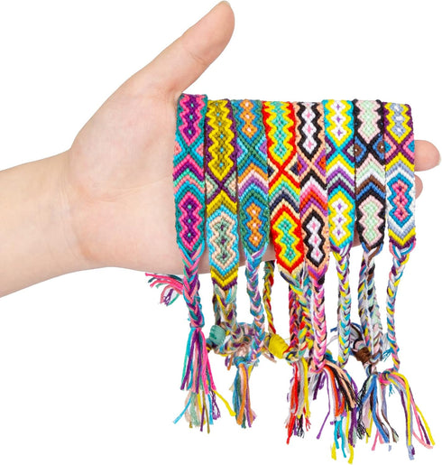 LoveInUSA 8PCS Woven Friendship Bracelet, Nepal Style Woven Bracelets Braided Friendship Bracelets for Women Men and Teens Handmade...