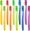Baderke 10 Pack Extra Hard and Firm Bristle Toothbrush Large Head Toothbrush Hard Bristle Toothbrush Individual Wrapped Manual Toothbrush for Adul...