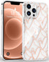 Jmltech Compatible with iPhone 13 Pro Max Case Clear Cute Girly Women Luxury Heart Clear Slim Thin Silicone Bumper Hard Back Protective Phone Case...