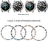 Bands Compatible with Samsung Galaxy Watch 3 (45mm), 22mm Full Rhinestone Diamond Stainless Metal Strap with Bezel Ring Cover Replacement for Wome...