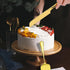Wedding Cake Knife and Server Set,2Pcs Cake Cutting Set Gold Include Stainless Steel Cake Cutter And Cake Server Perfect For Wedding, Christmas, B...