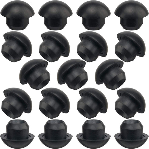 ANCIRS 50 Pack 8mm Floor Bottle Jack Plugs, Black Rubber Hydraulic Horizontal Filler Bung for Oil Reservoir Hole...