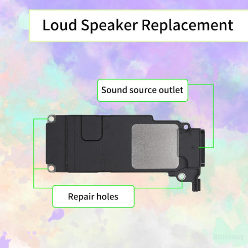 Loud Speaker Replacement for iPhone 8 Plus Loudspeaker Part Audio Performance Buzzer Ringer Module Sound Flex Cable Assembly Part......