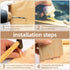 Sukh 200Pcs Wooden Dowel Pins - Wooden Dowels Fluted Wood Dowel Pins with 1/4?5/16 and 3/8-inch for Joining in Furniture, Cabinets and Other Woodw...