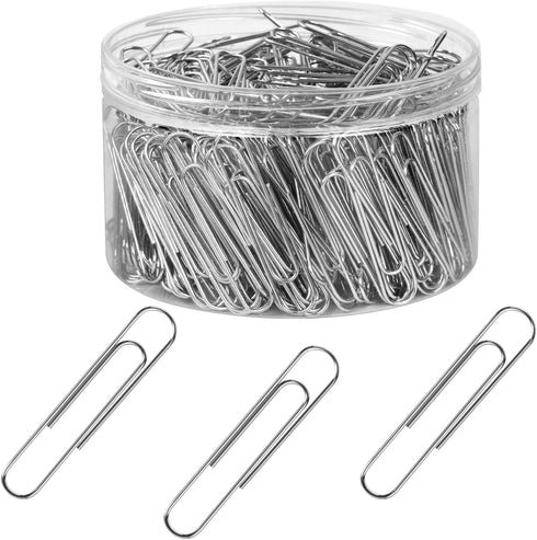 280 Pcs Large Paper Clips, 2 Inch Jumbo Paper Clips, Silver Paperclips, Stainless Steel Paper Clips Large, Paperclips Office for Teacher Supplies ...