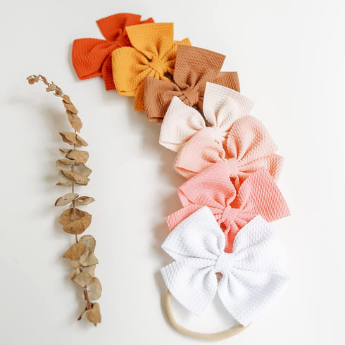 Prohouse 30 PCS Big Bows Baby Nylon Headbands Hairbands Hair Bows Elastics for Baby Girls Newborn Infant Toddler Child Hair Accessories...