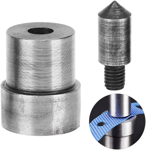 2Pcs Heavy Duty Metal Grommet Die Mold Eyelet Hand Press Punch Machine Tool Spring Snap Fastener Button Die for Hand Pressing(1.5 mm)...