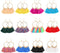 12 Pairs Bohemian Tassel Earrings for Women Trendy Colorful Fringe Summer Beach Statement Earrings...