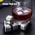 DERGUAM 8 Packs Fast-cooling 304 Stainless Steel Ice Cubes Whiskey Stones Whiskey Rocks With Wine Opener, Nonslip Ice Tong & Freezer Storage Tray ...