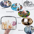 APREUTY Clear Makeup Bags, TSA Approved 6 Pcs Cosmetic Makeup Bags Set Clear PVC with Zipper Handle Portable Travel Luggage Pouch Airport Airline ...