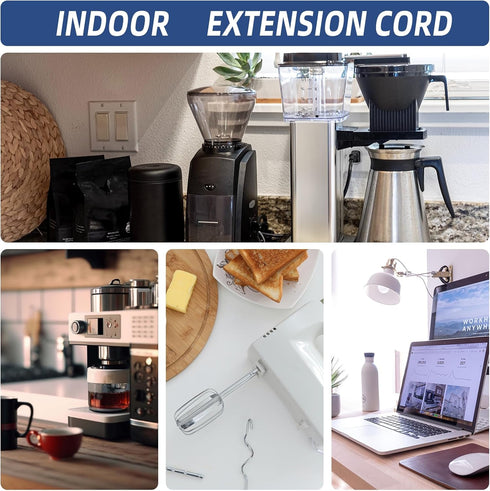 EP 9 Ft Heavy Duty Appliance Extension Cord - 14 Gauge 3 Prong SPT-3 Cable Wire, Ideal for Air Conditioners, Refrigerators, and Major Appliances -...