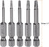 10pcs TA1.8-TA3.0 Triangle Screwdriver Bit 1/4" Hex Shank 2" Length Magnetic Tri-angle Screw Driver Power Tool...