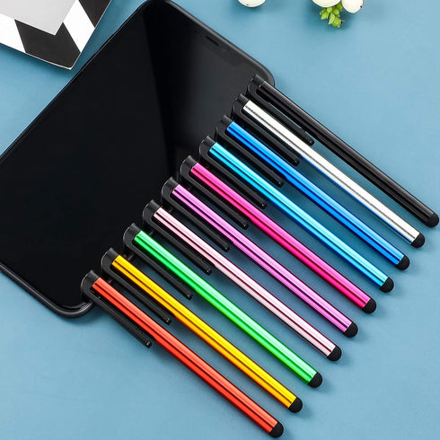 Outus 60 Pieces Stylus Pens Slim Capacitive Stylus Touch Pens for Universal Touch Screens Devices, Compatible with iPhone, iPad, Tablet (10 Colors...