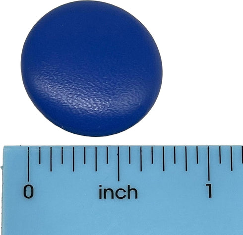 20MM Blue Leather bag with Metal Shank Round Buttons for Suits Gowns Blouses Shirts DIY Sewing 10Pc...