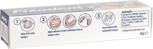 Fixodent Denture Adhesive Cream - Food Seal...