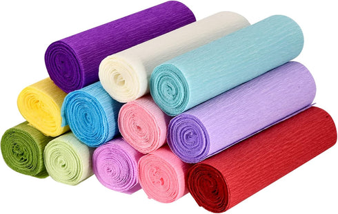 MECCANIXITY Crepe Paper Roll Crepe Paper Decoration 8.2ft Long 5.9 Inch Wide for Wedding Ceremony Various Large Festivals Decoration, Dark Blue...