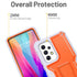 FITO for Samsung Galaxy A53 Case, Dual Layer Shockproof Heavy Duty Case for Samsung A53 5G Phone with Screen Protector, Built-in Kickstand (Orange...
