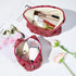 2 Pieces Red Rose Makeup Bag Large Cosmetic Bag Capacity Canvas Travel Toiletry Bag Organizer Cute Makeup Brushes Aesthetic Accessories Storage Ba...