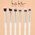 Nicole Miller New York 14pc Complete Makeup Brushes Collection with Zipper Bag, Snow Pearl White, Ideal Present or Any Occasions, Great for Beginn...