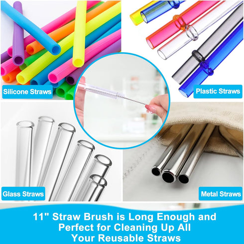 3 Pack Water Bottle Cleaner Brush Kit-Cleaning Set for Sports Water Bottle, Baby Bottles, Tumbler Cup Bottle Cleaner Brush...