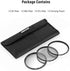 NEEWER 55mm Filter Kit, UV + CPL + ND4 Filters with Storage Bag & Cleaning Cloth, Optical Glass and Aluminum Alloy Slim Frame, Compatible with Can...