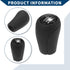 6 Speed Manual Gear Shift Knob for Mazda 5 2012-2015 / Front Automotive Gearbox Stick Shifter Lever Knob Durable Faux Leather Plastic / 1 Pcs Blac...