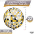 KatchOn, Large Disco Ball Balloons - 22 Inch, Pack of 6 | 4D Sphere Black Silver and Gold Disco Balloons for Bachelorette, Disco Party Decorations...