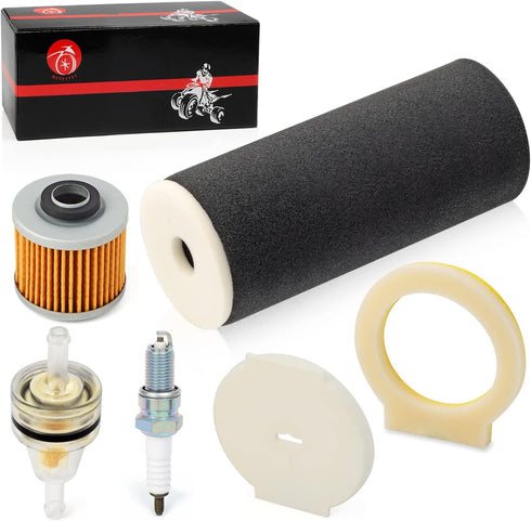 Air Filter Foam & END CAP Oil Filter spark plug For YAMAHA Grizzly 600 1998 1999 2000 2001 1UY-14451-00-00...